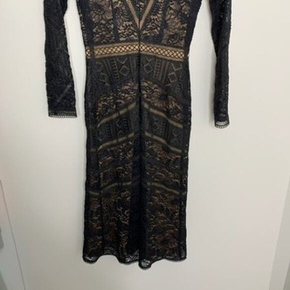 The Kooples Openwork Lace Black Maxi Dress Womens Small - Picture 10 of 15
